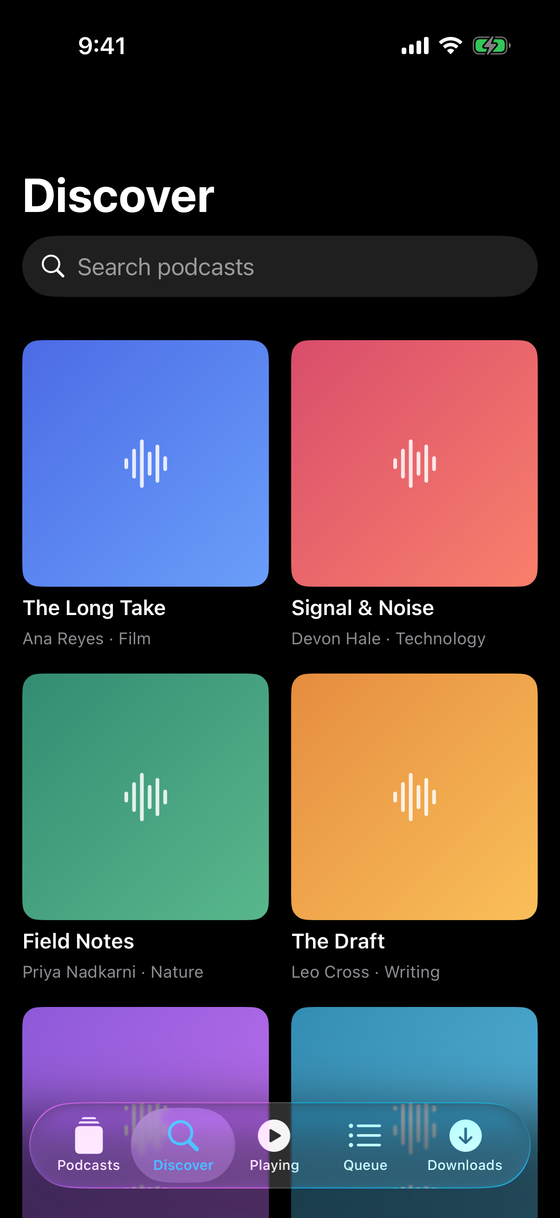 Trackcast Discover — a searchable directory of podcasts